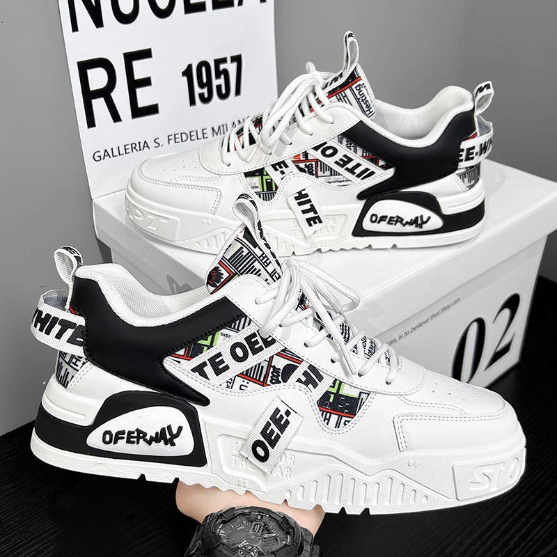 Waterproof Goretex Running Shoes - Casual Fashion Leather Sneakers New Skateboard