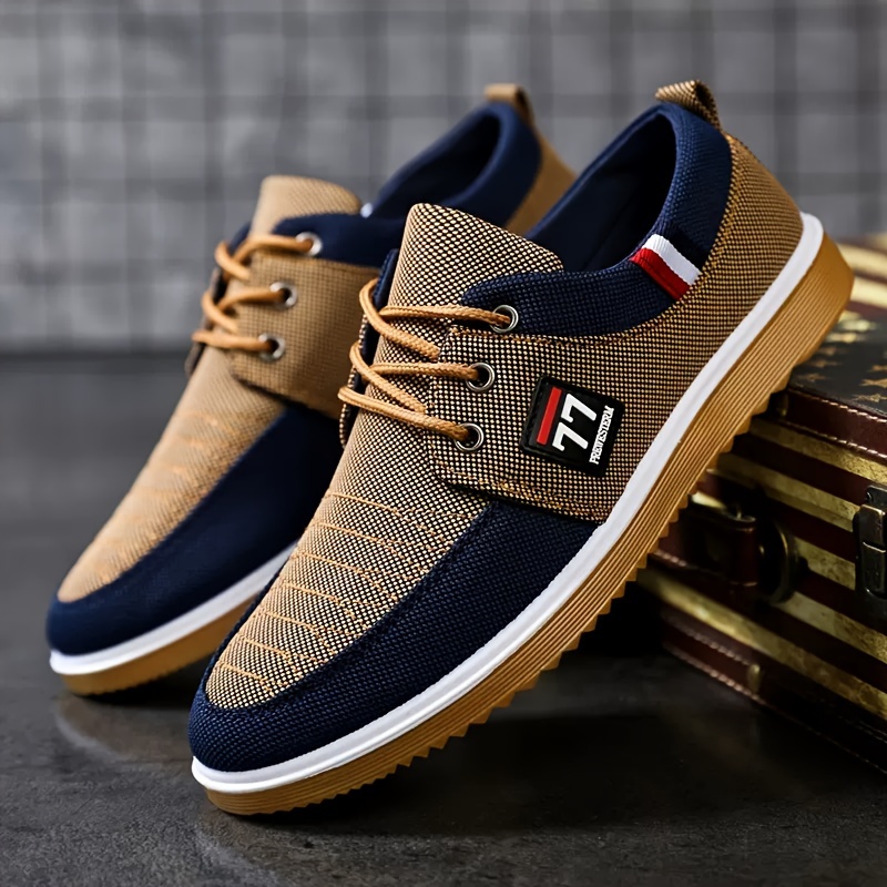 New Fashionable Trendy Men's S - đánh giá và giá Knit Fabric Lace Up Sneakers