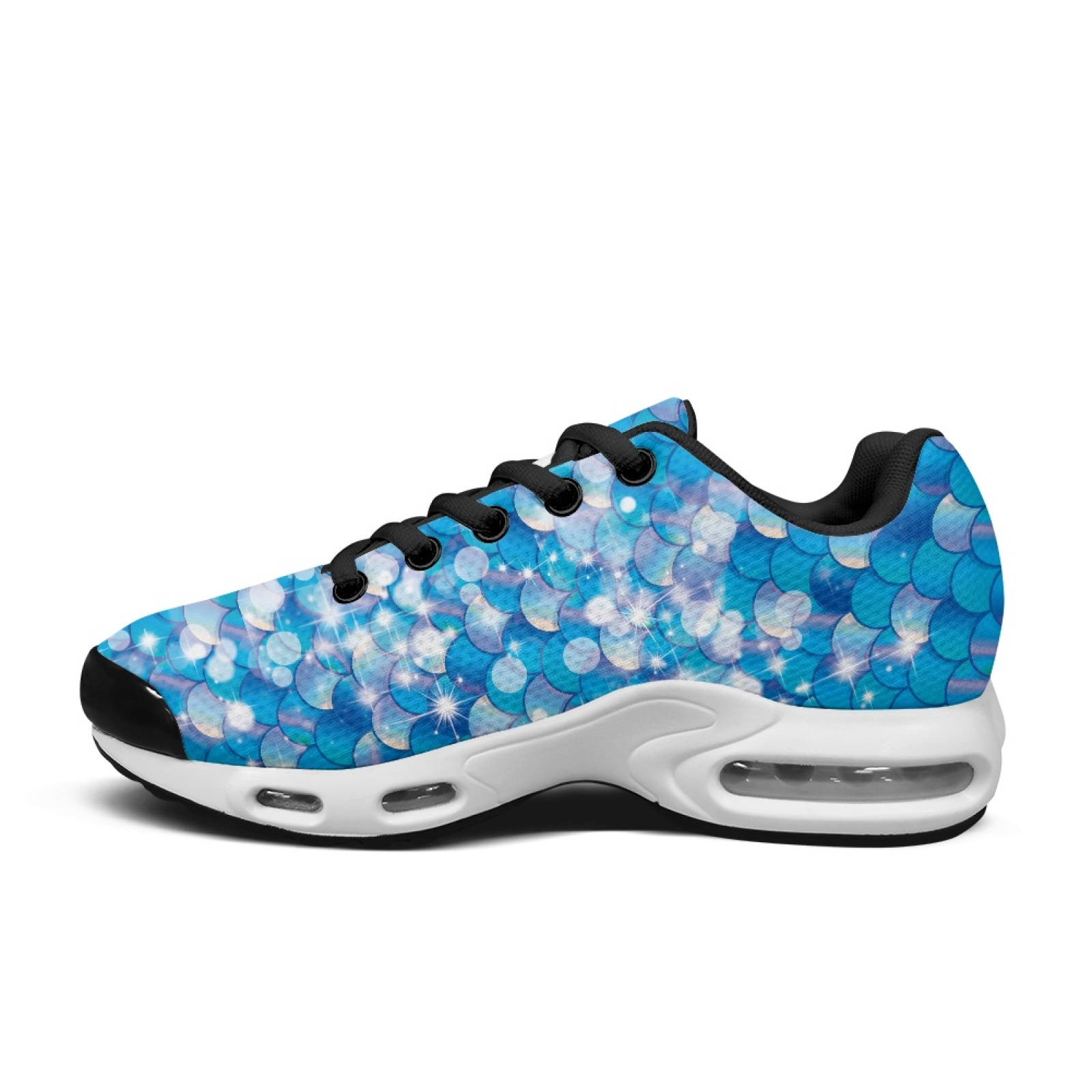 PENSTROLL Mermaid Scale Print  - đánh giá và giá Air Cushion Jogger Shoes Men