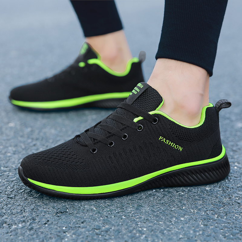 MAEDEF Athletic Shoes for Men  - đánh giá và giá Knit Fabric Lace Up Sneakers