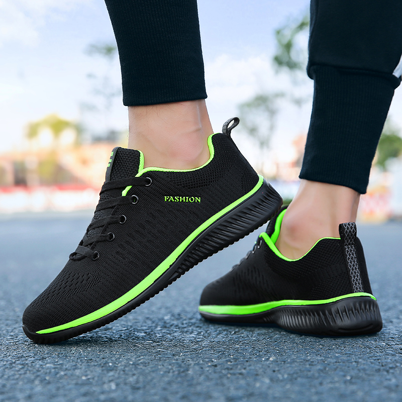 MAEDEF Athletic Shoes for Men  - đánh giá và giá Knit Fabric Lace Up Sneakers