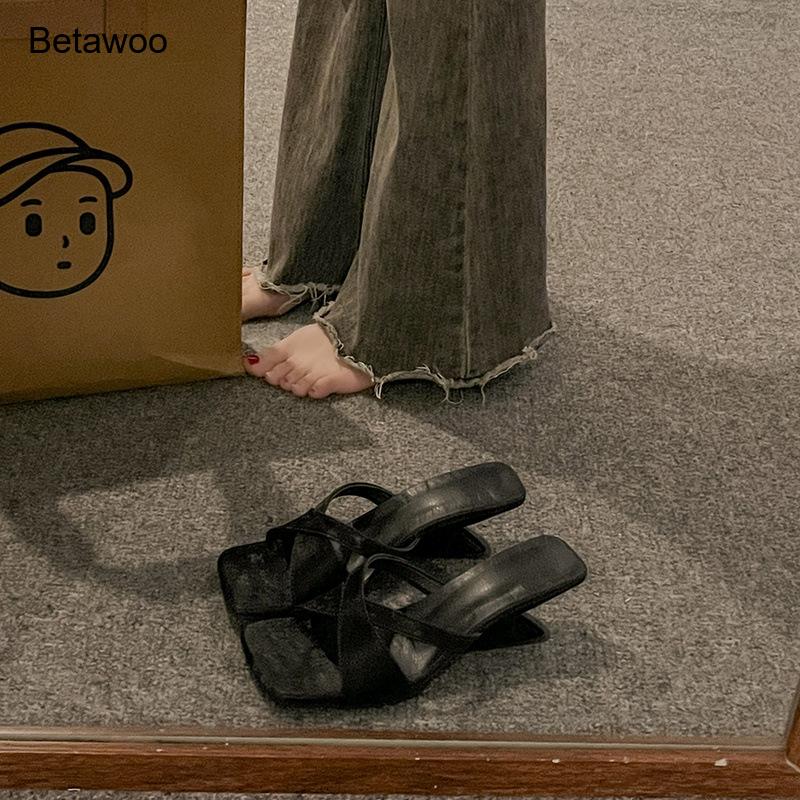 Women's Curved Block Heel Mule - đánh giá và giá Sandals