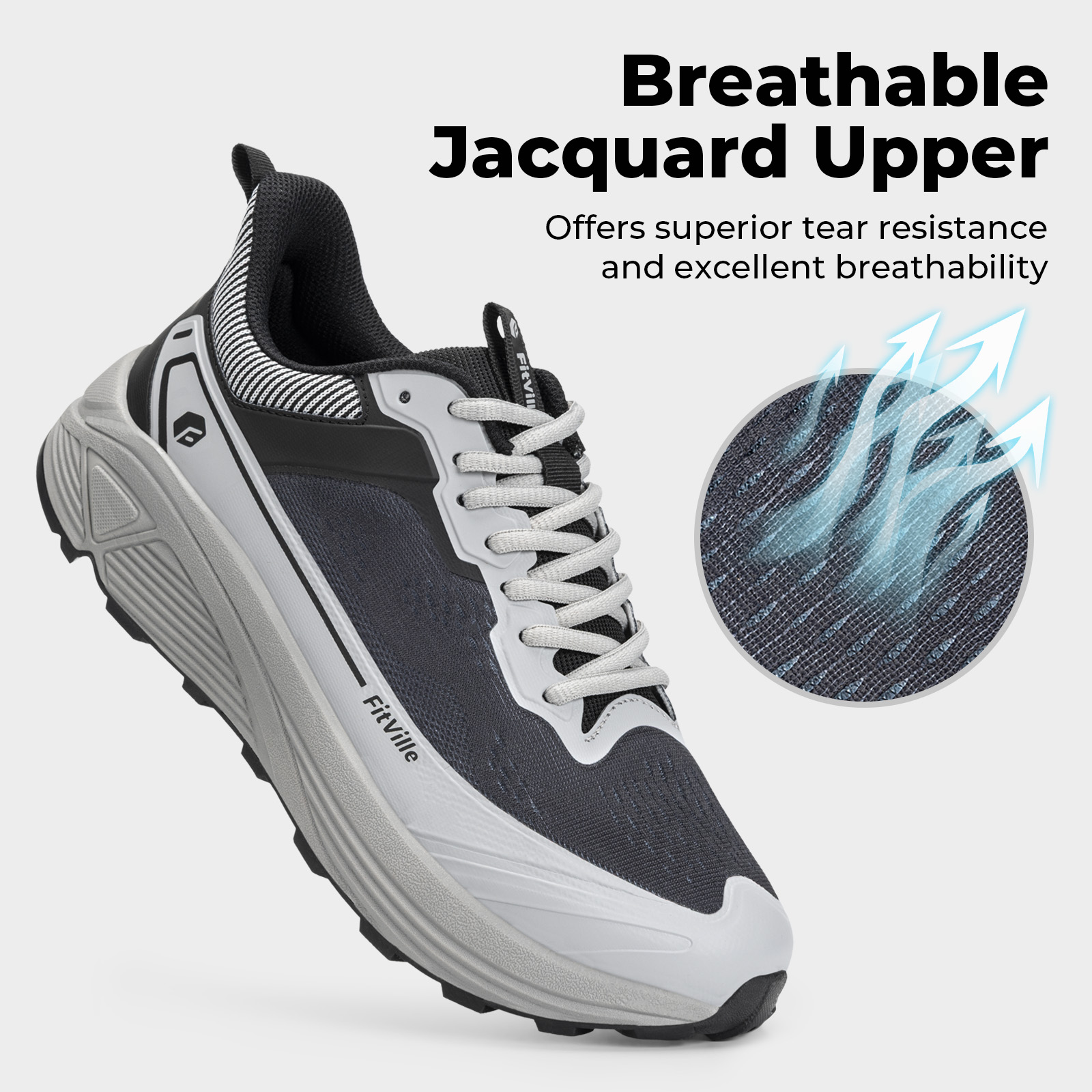 FitVille Wide Sports Shoes Wea - đánh giá và giá Anti Slip Trail Running Sneakers