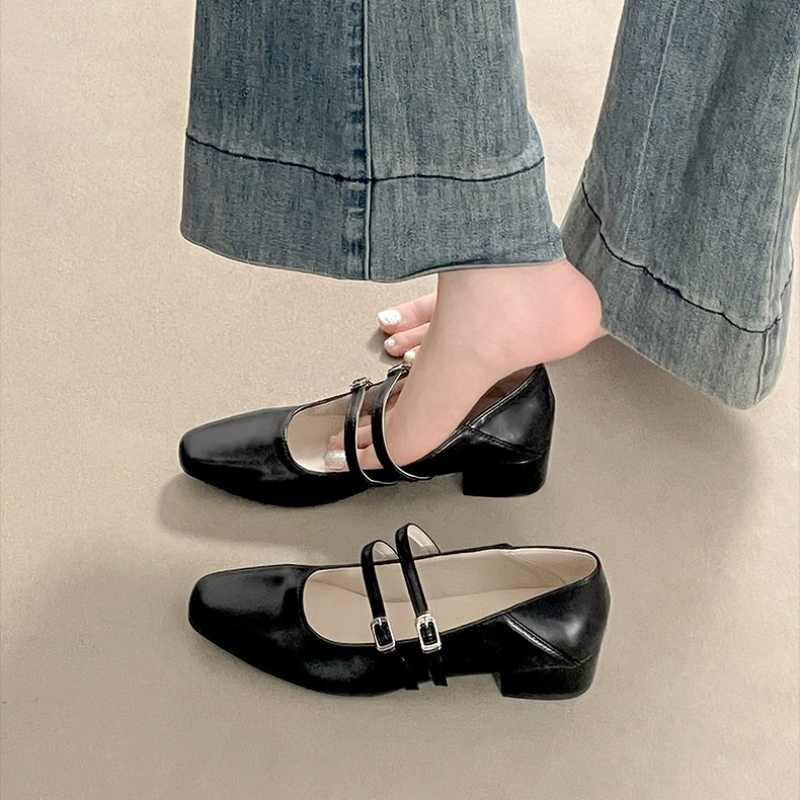 Square Toe Low Heel Women Silv - đánh giá và giá Heels