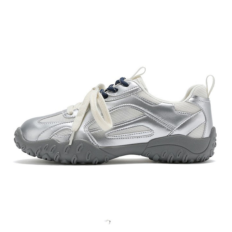 Women Sneakers Vintage Leather - đánh giá và giá Knit Fabric Lace Up Sneakers