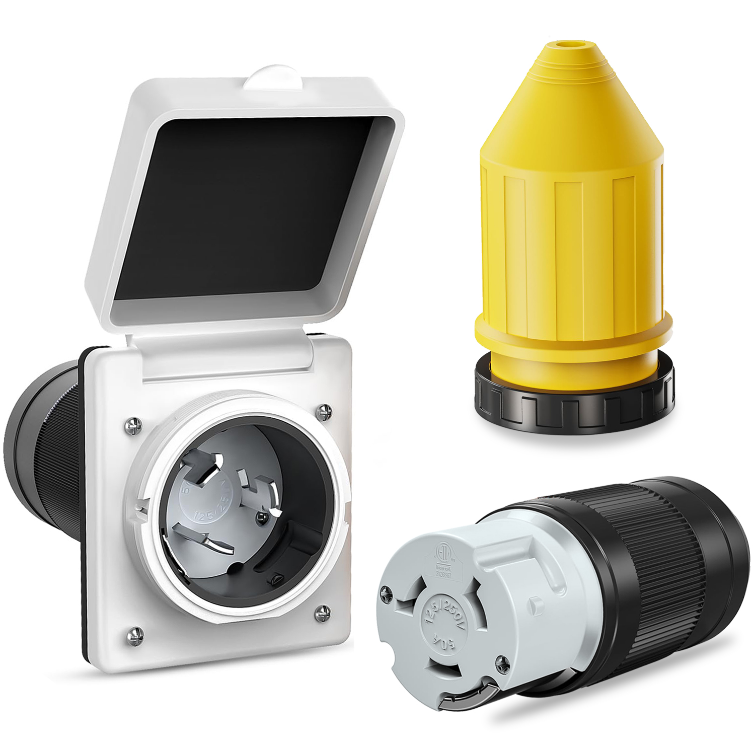 50A RV Power Inlet Receptacle  - đánh giá và giá Boots