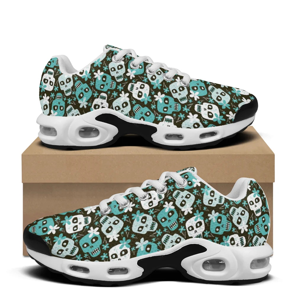 Green skull print casual air-c - đánh giá và giá Breathable Mesh Athletic Shoes