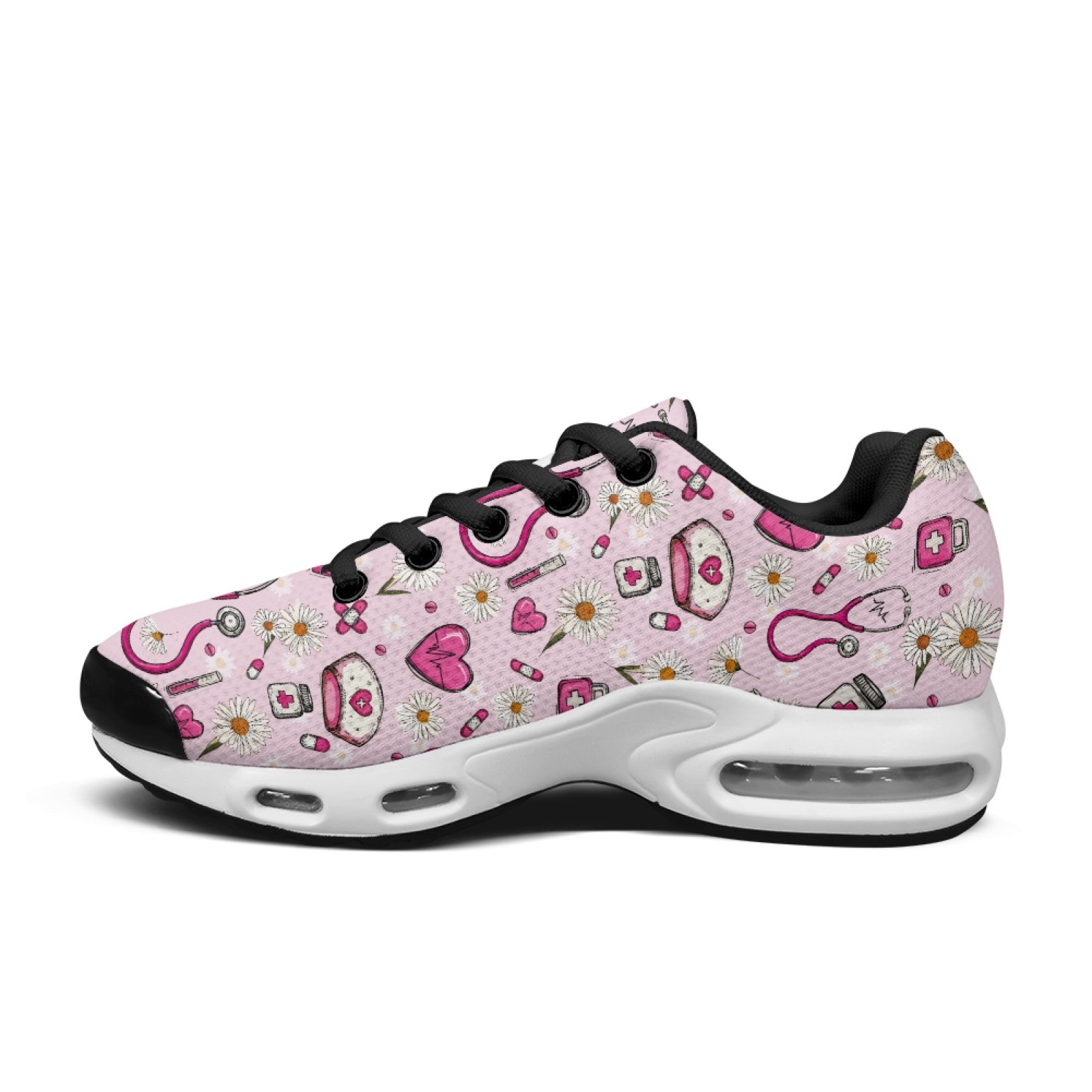 PENSTROLL Pink Daisy Hearts So - đánh giá và giá Air Cushion Jogger Shoes Men